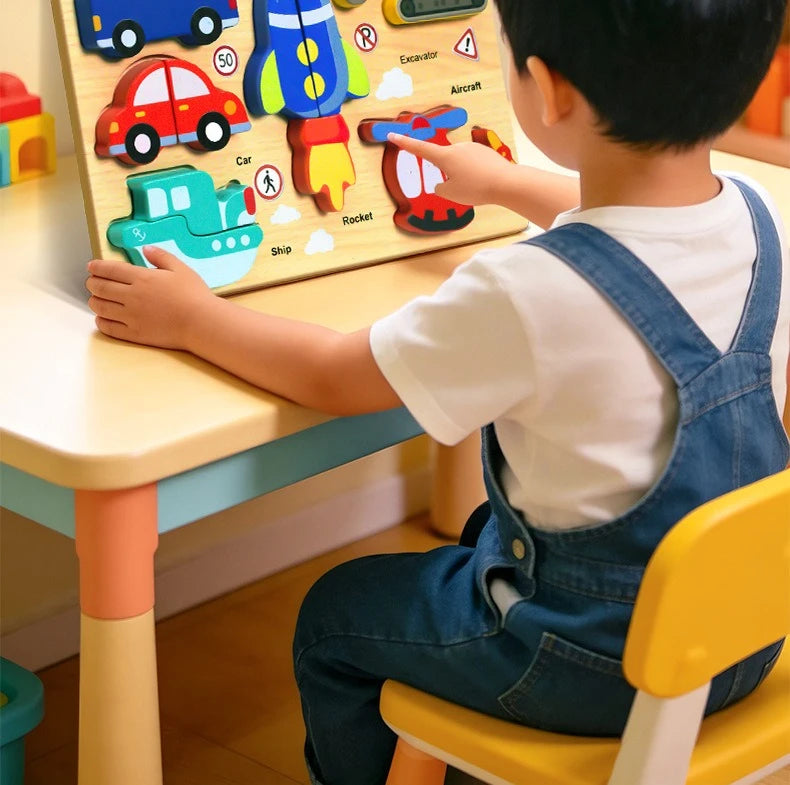 Montessori Wooden Toys 3D Wood Puzzles