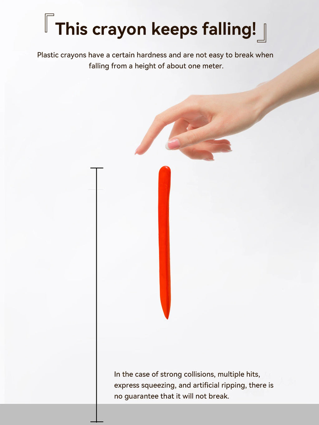 Non-dirty Hand Plastic Crayons