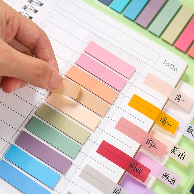 200 Sheets Transparent Sticky Note Index Tabs