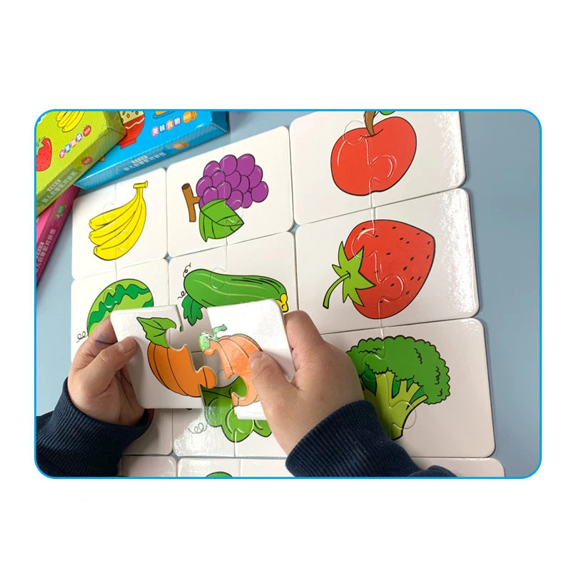 Montessori Learning Educational Puzzle Cards