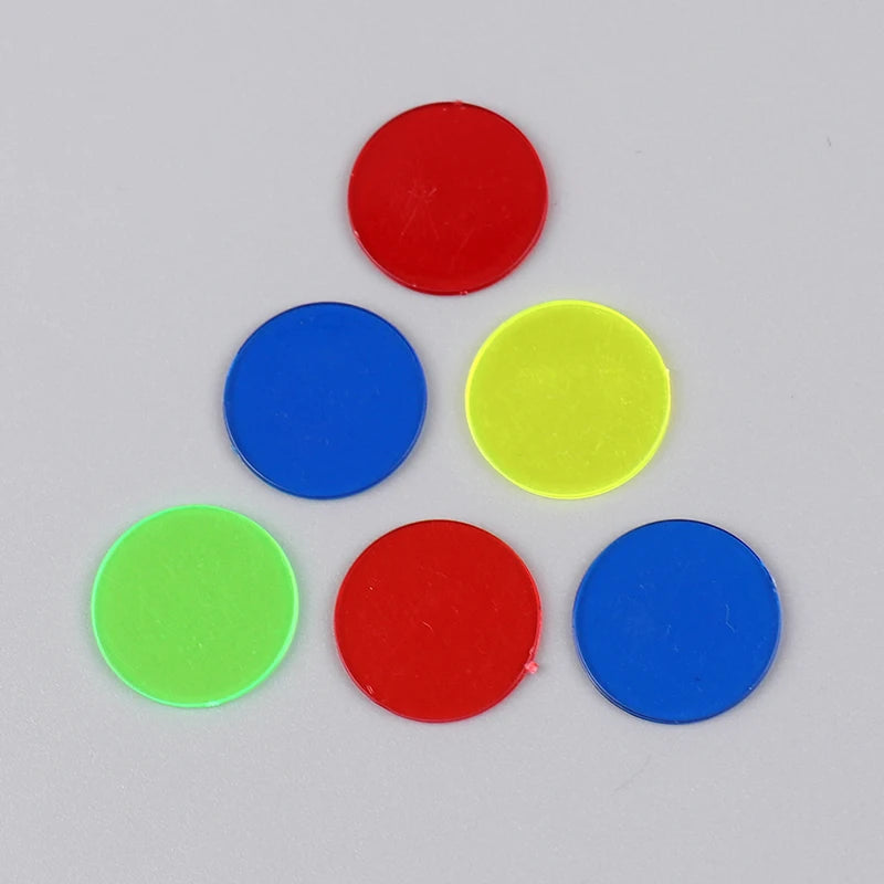 100Pcs Montessori Color Coins