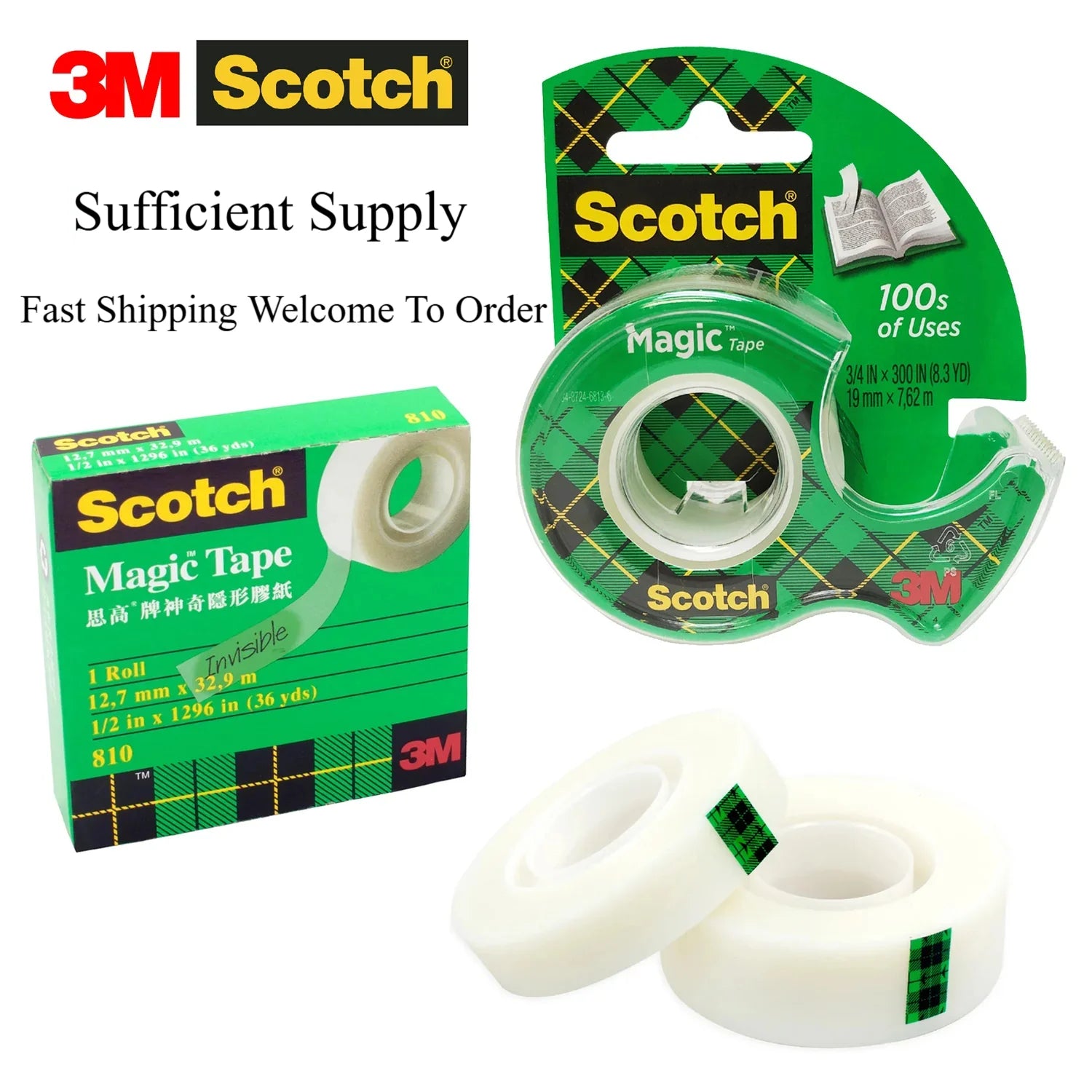 3M Scotch 810 Invisible Tape