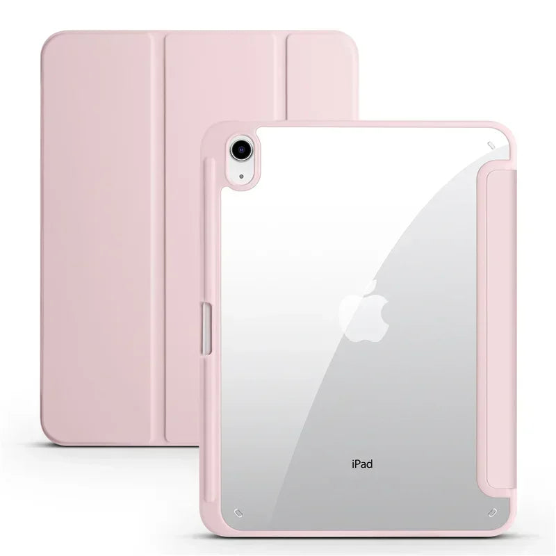 For iPad 10th Gen Case with Pen Holder Trifold