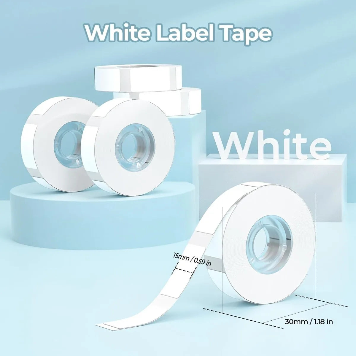 Label Tapes Rolls for Phomemo D30 Label Maker - 15mmx30mm