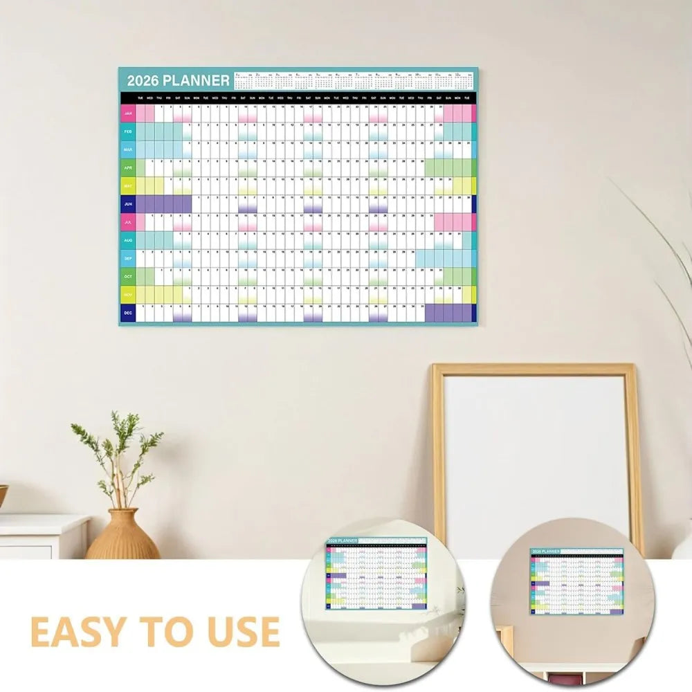 2026 Wall Planner Calendar Large Yearly Calendar