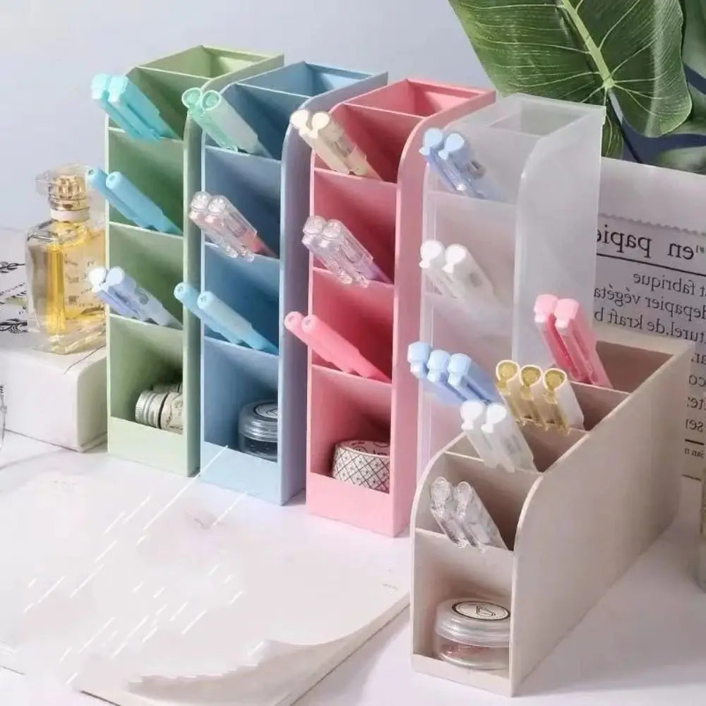 Macaron Color Oblique Insertion Desktop Organizer