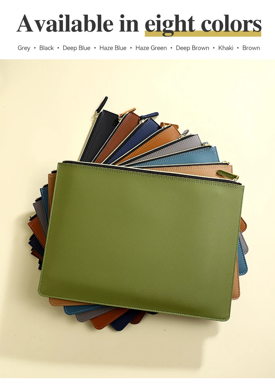 Leather Business A4 File Folder