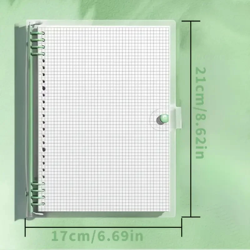 240 Pages A5 Transparent Checkered Notebook