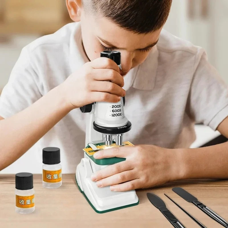 Kids Microscope Kit 200X-1200x