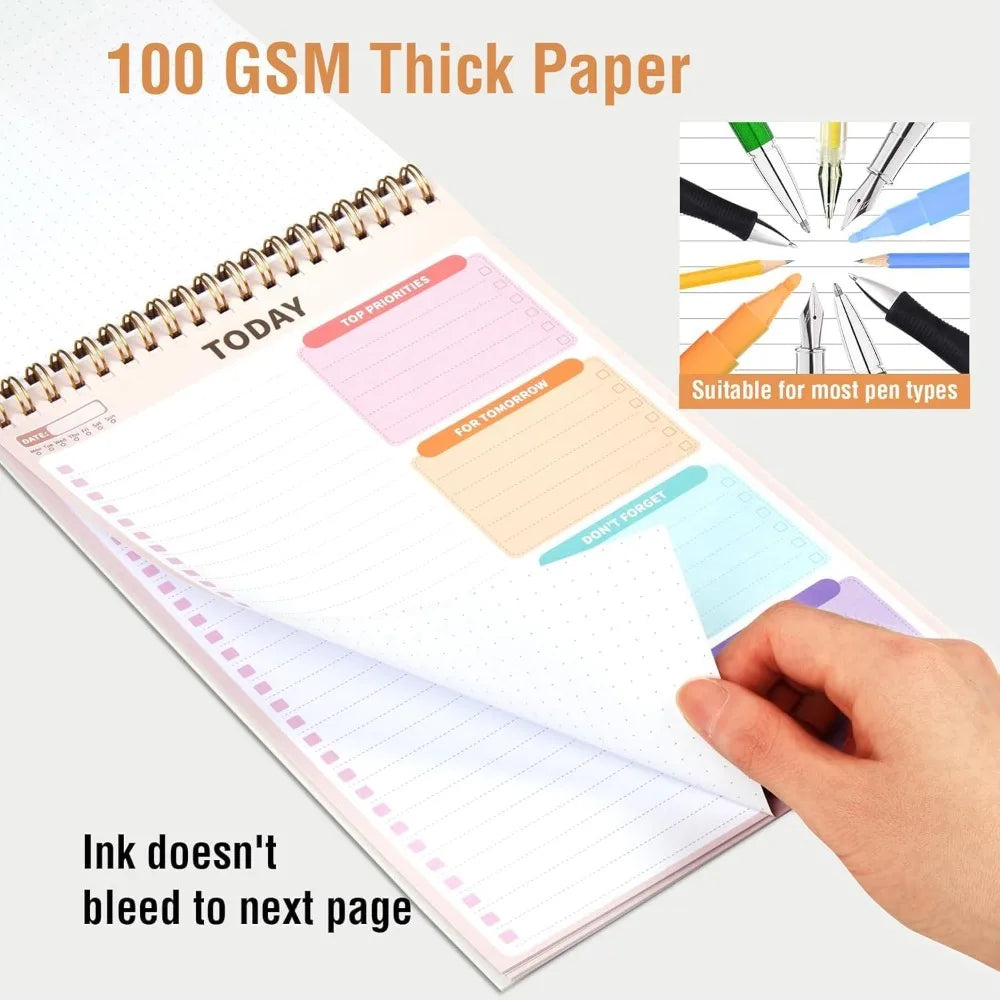 To Do List Notepad 6.5x9.8 inches