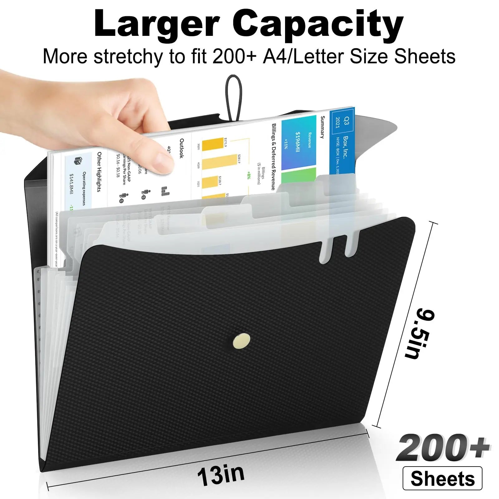 A4 Size Accordion File Organizer