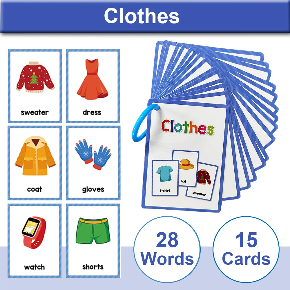 Montessori Kids English Words Cards
