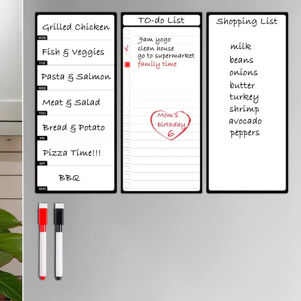 Magnetic Dry Erase Board Set