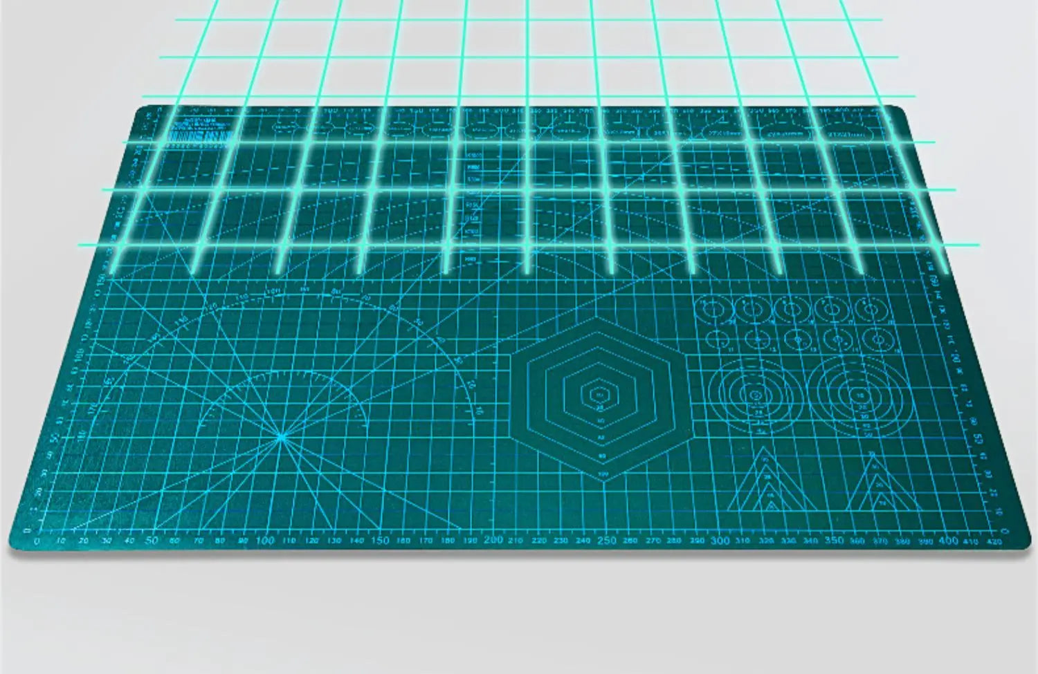 Symmetrical Lined Desktop Cutting Mats