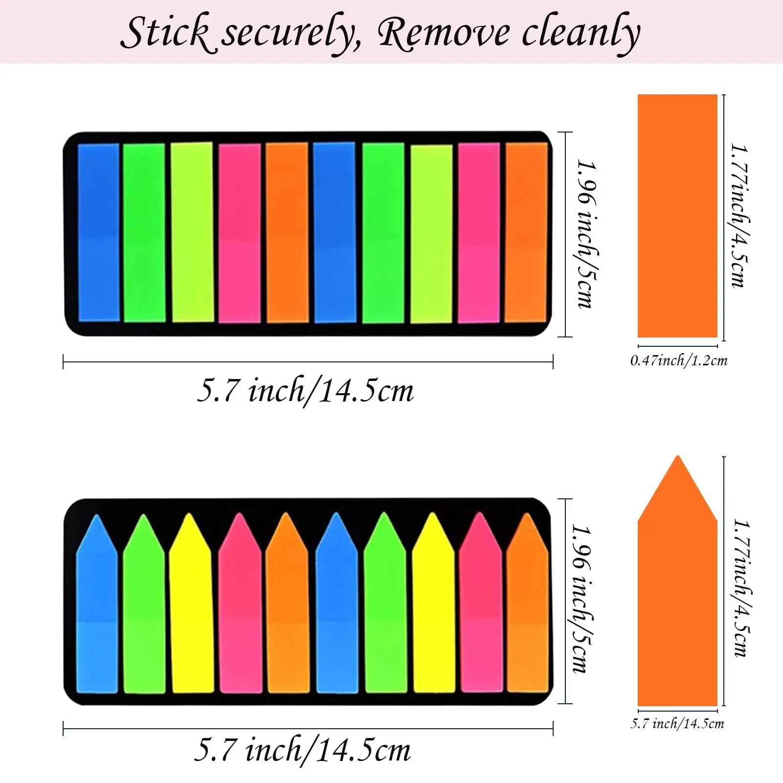 Bright Colors Arrow Flag Tabs