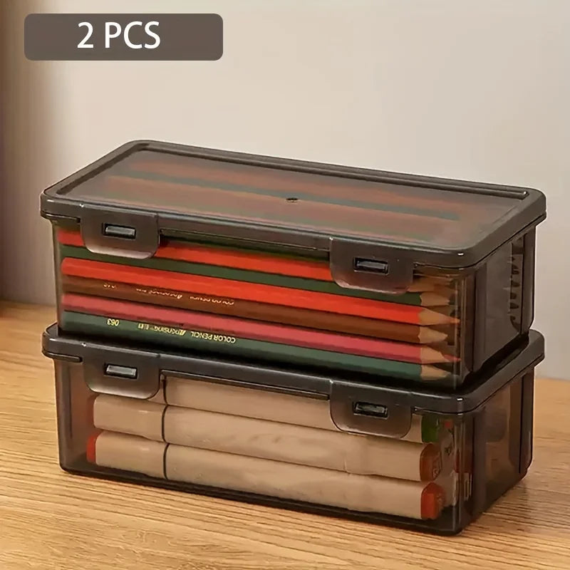 Transparent Black Storage Box Large