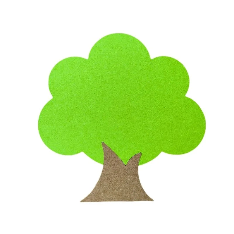 Tree Shaped Felt Board Photo Wall