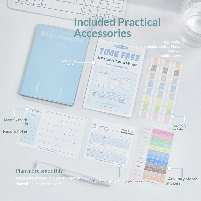 2026 Plan with Daily Agenda Weekly Plan Book
