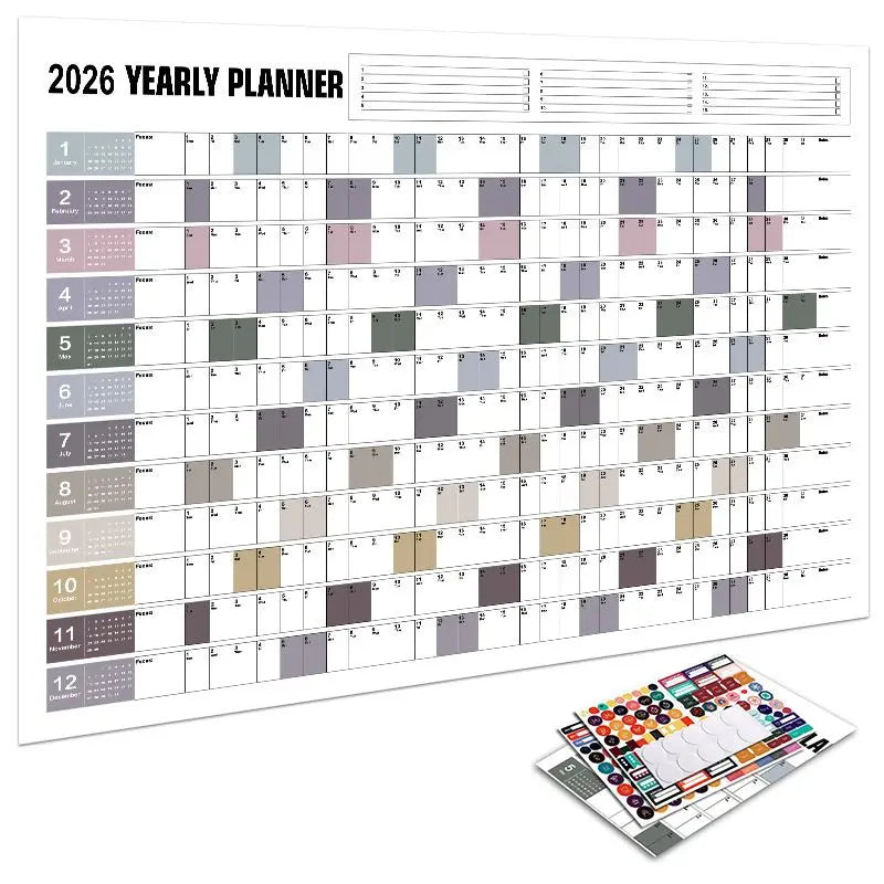 2026 Wall Planner Calendar Large Yearly Calendar