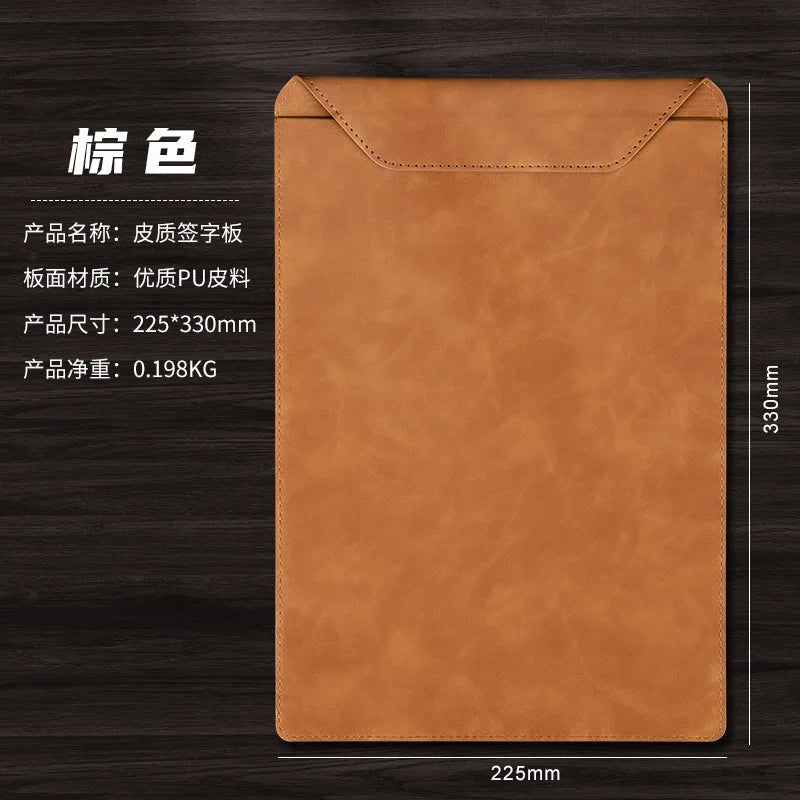 Business Leather A4 Paper File Folder Clipboard