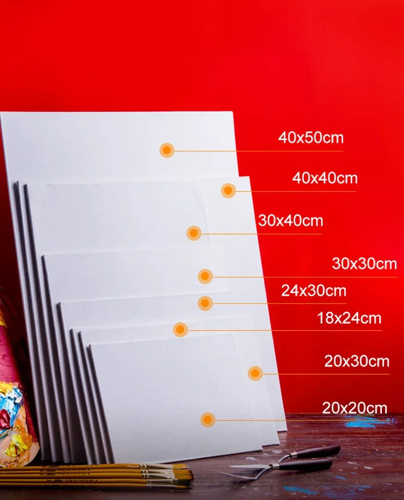 5pcs Canvas Board For Painting Cotton