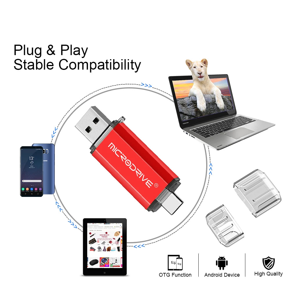 Pendrive Type C OTG USB Flash Drive