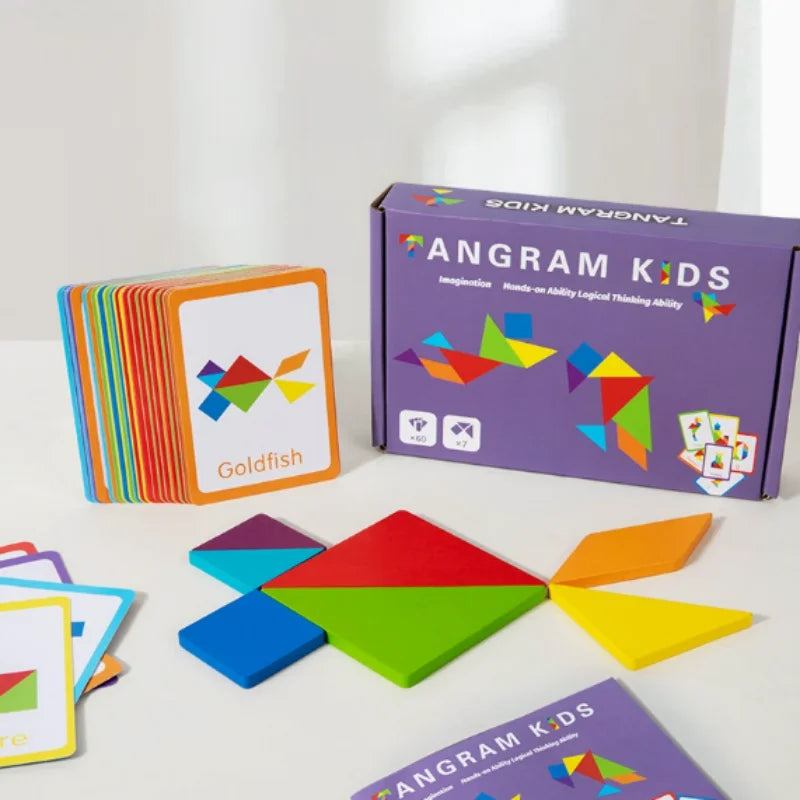 3D Wooden Tangram Puzzle