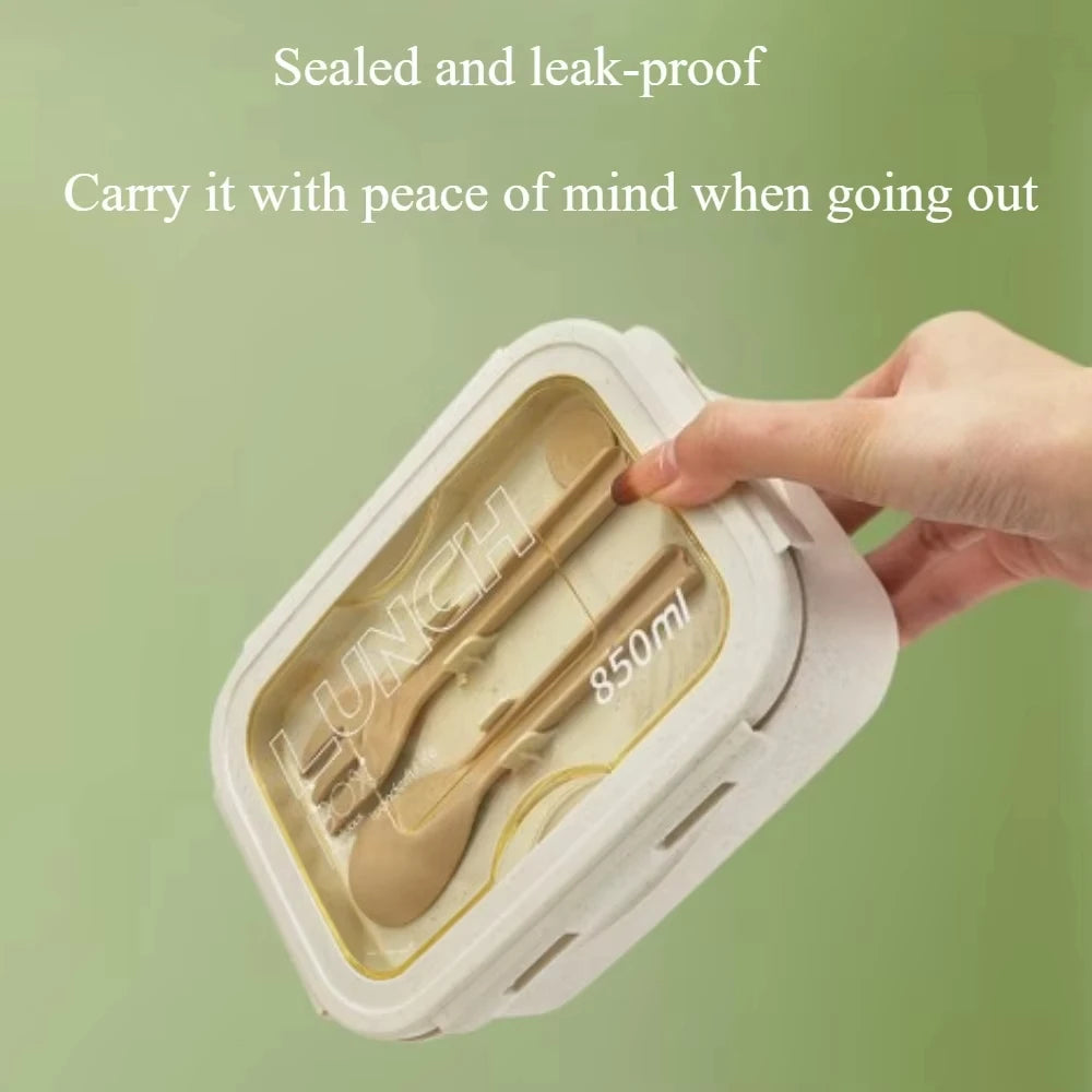 1pc Wheat Straw Lunch Box