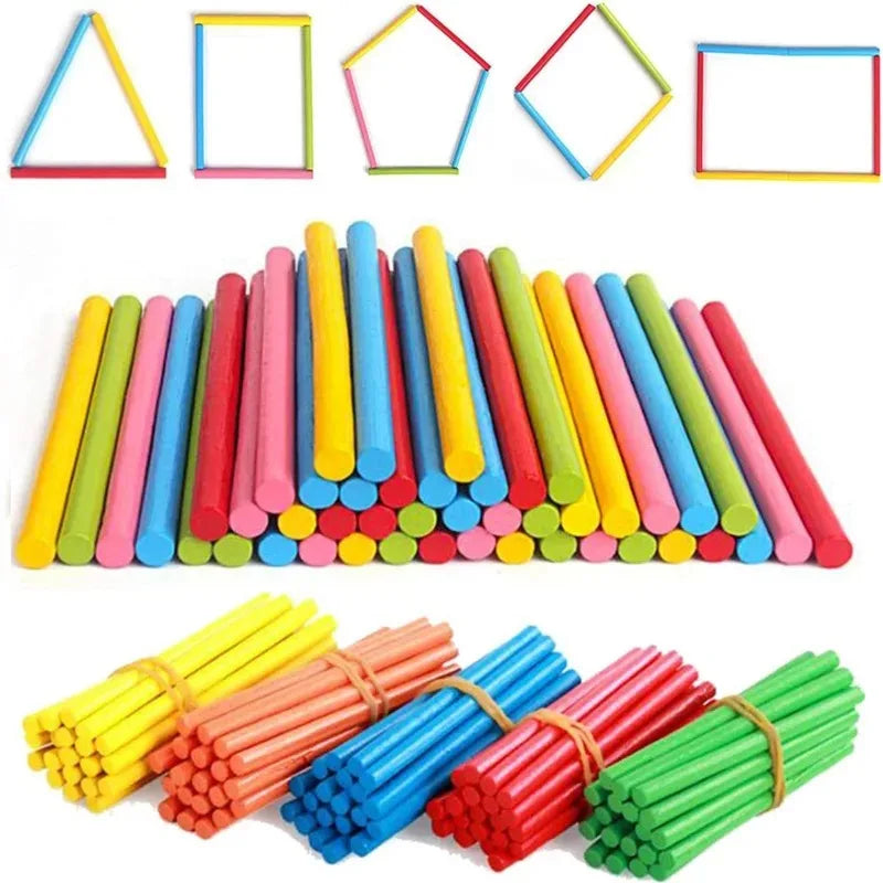 Colorful Counting Sticks for Kids