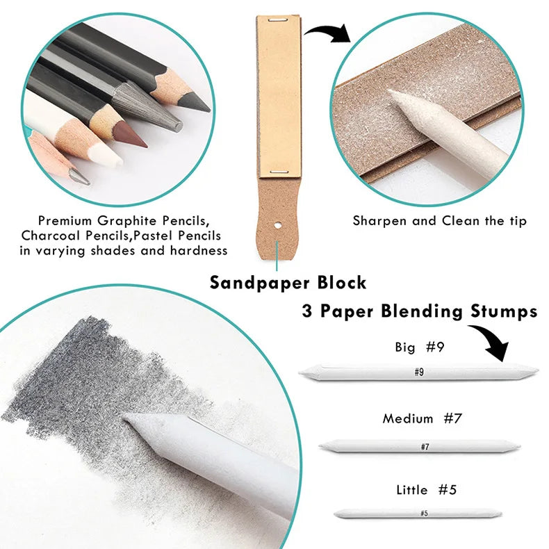 KALOUR Pro Sketching Pencil Set