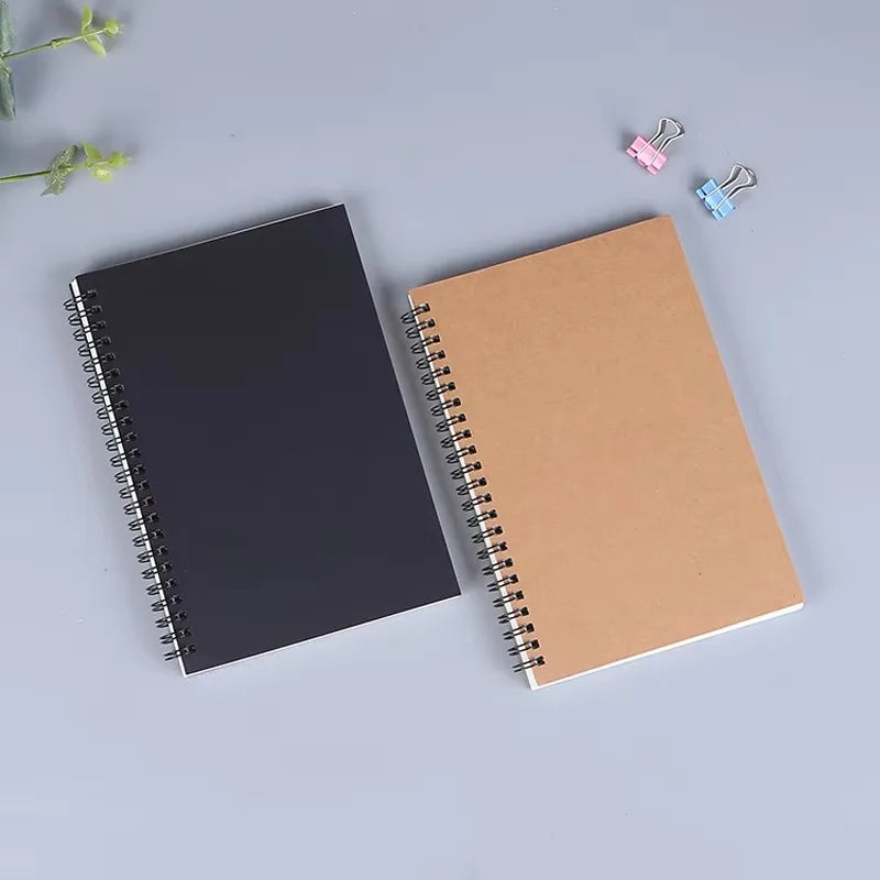 Retro Spiral Kraft Paper Notebook Sketchbook