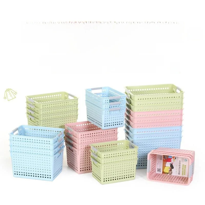 Large Hollow out round Hole Plastic Storage Basket