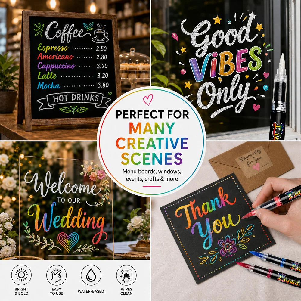 8/12/24 Colors Liquid Chalk Marker Set