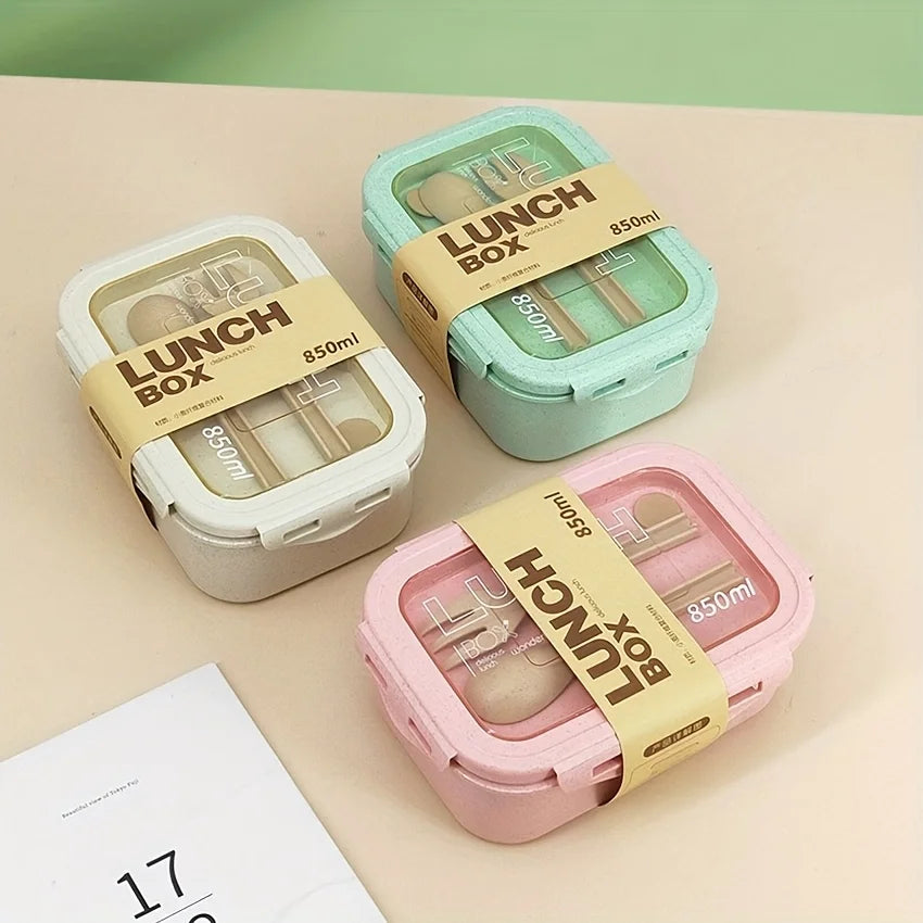 1pc Wheat Straw Lunch Box