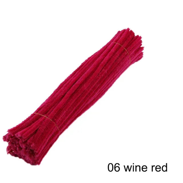 100Pcs Multicolor Pipe Cleaners