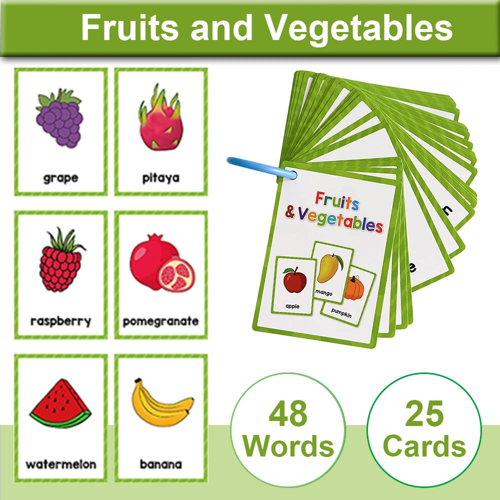 Montessori Kids English Words Cards