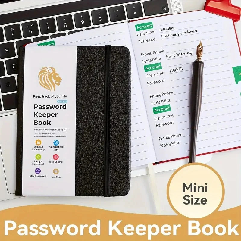 Password Keeper Book With Alphabetical Tabs