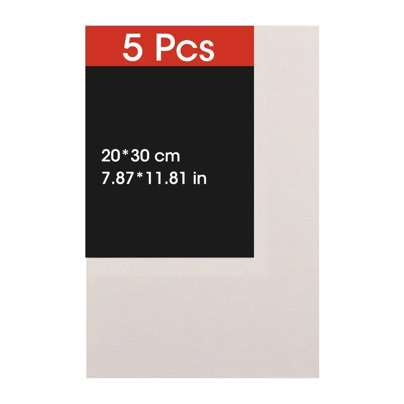 5pcs Canvas Board For Painting Cotton