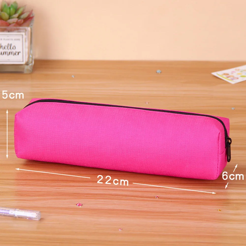 Solid Color Simple Pencil Bags