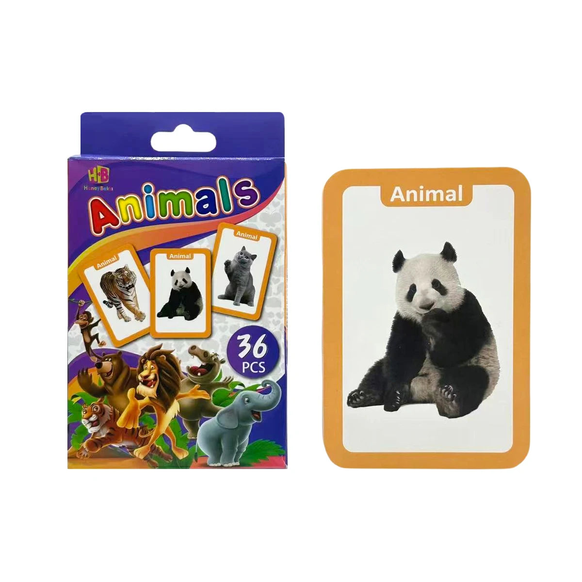 Animal letter flashcards