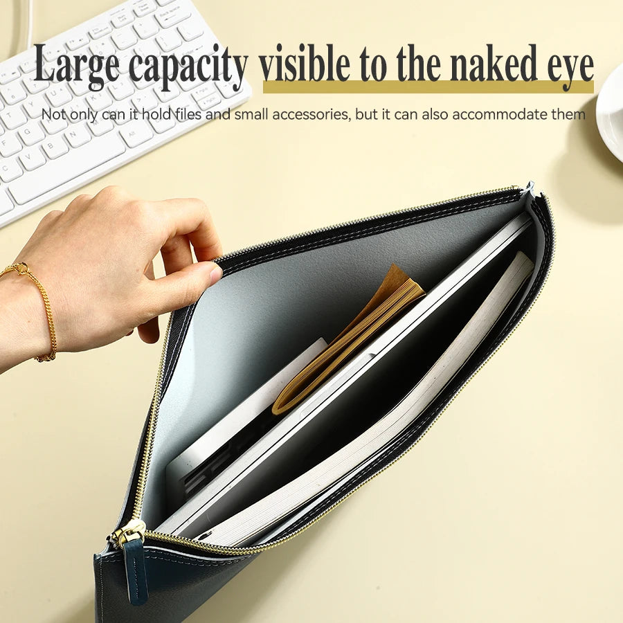 Leather Business A4 File Folder