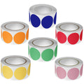 6Rolls 3000pcs Round Colorful Dot Stickers