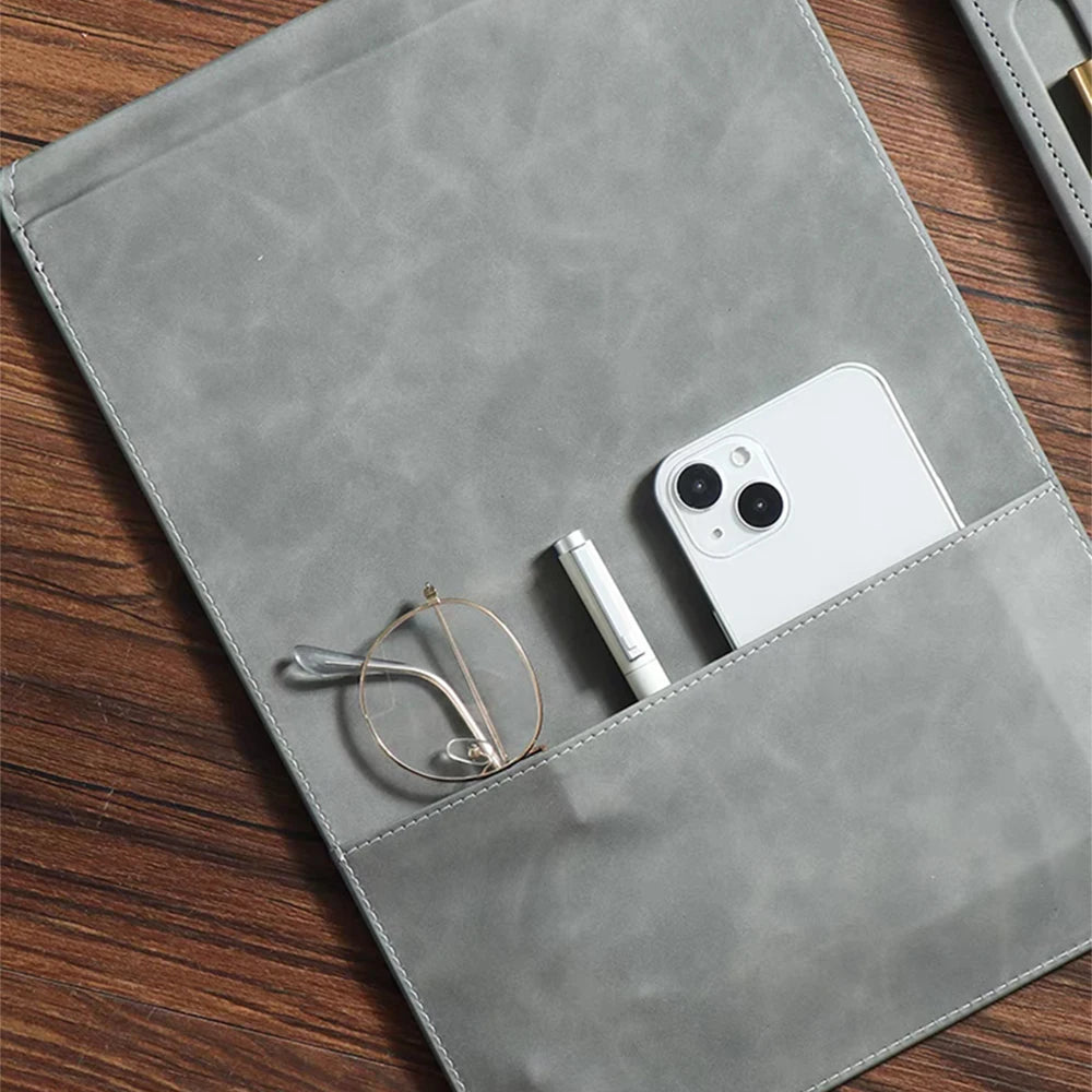 Business Leather A4 Paper File Folder Clipboard