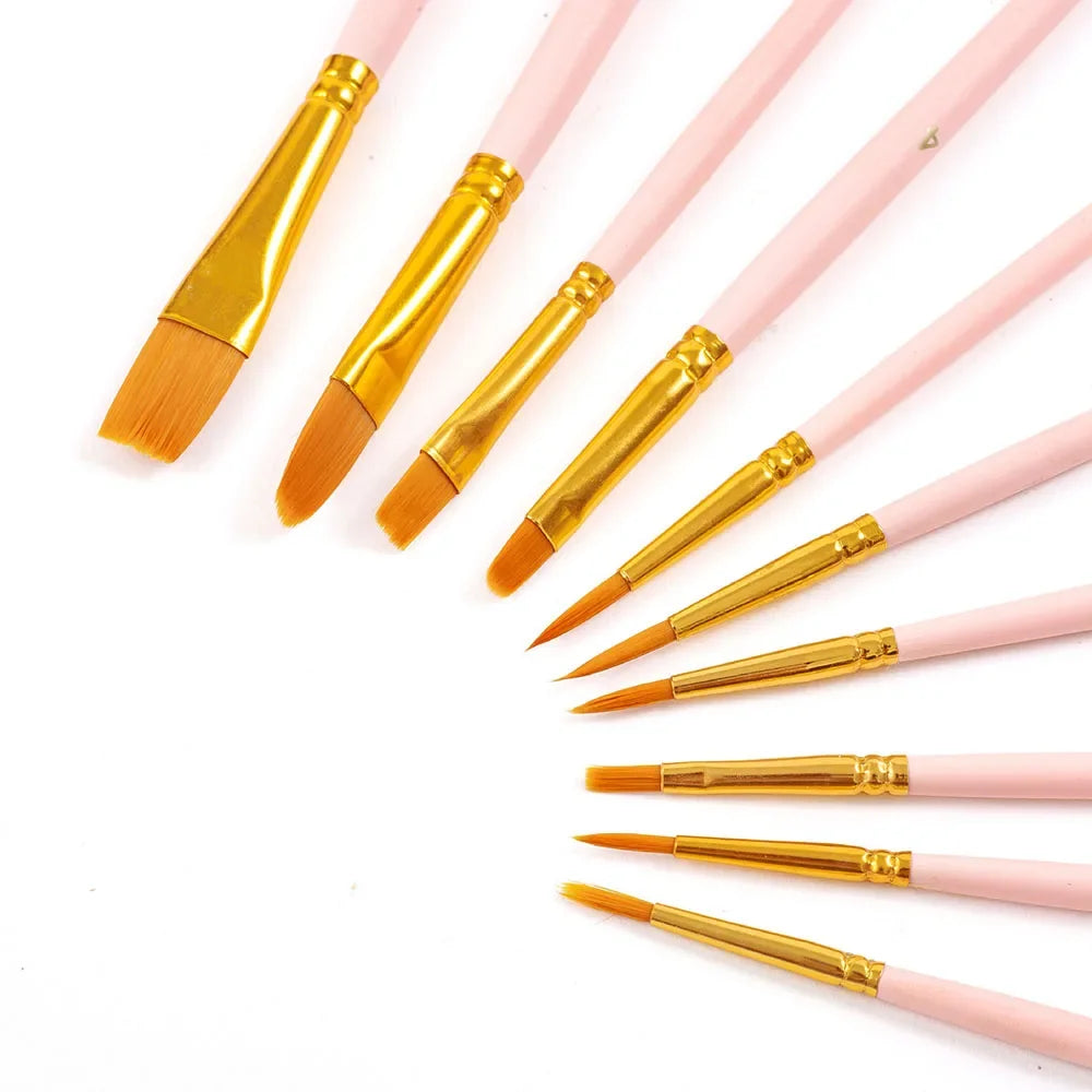 10Pcs/Set Multi-functional Watercolor Brush Set