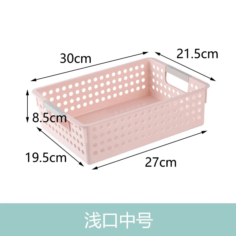 Large Hollow out round Hole Plastic Storage Basket