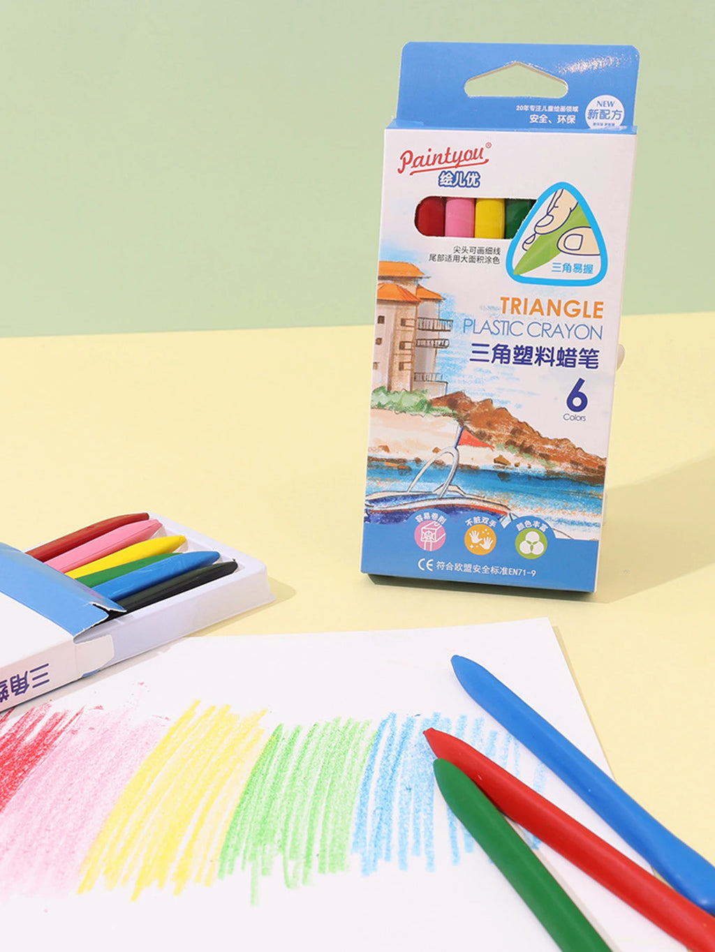 Non-dirty Hand Plastic Crayons