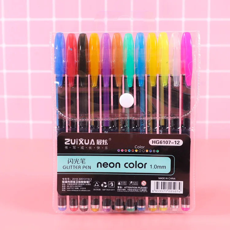 Metallic Pastel Glitter Colors Highlighters