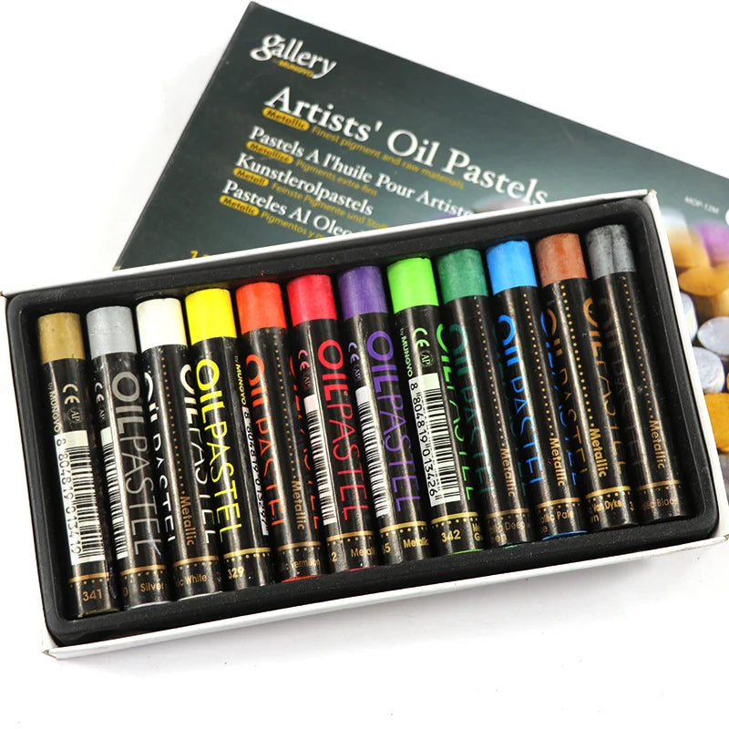 Soft Oil Pastel Dry Metallic Crayons