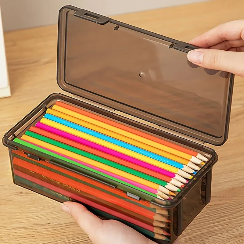 Transparent Black Storage Box Large