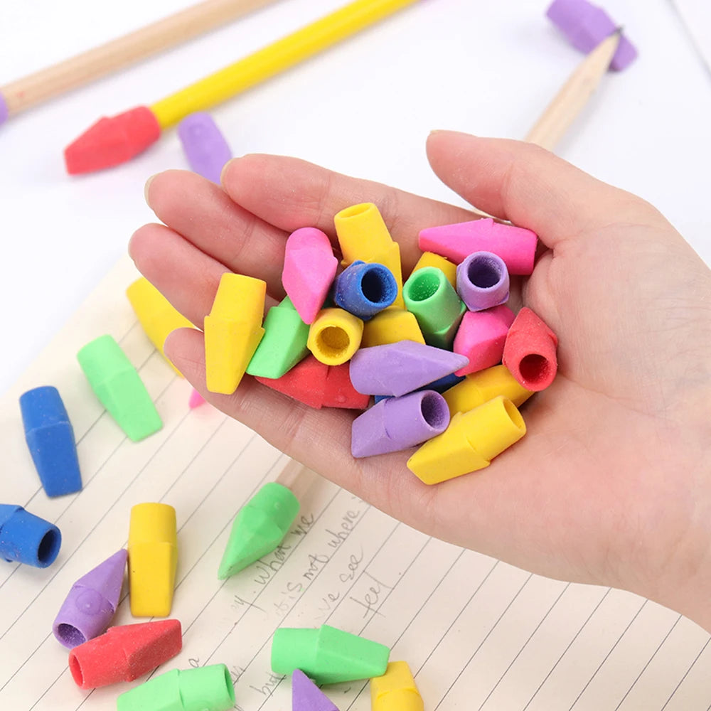 Assorted Colors Painting Pencil Top Erasers